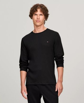 Мужской лонгслив Tommy Hilfiger (439659762) Черный 439659762 фото