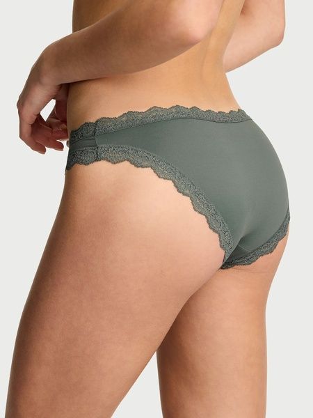 Мереживні трусики Бікіні Victoria's Secret 886627287 зелені 886627287 фото