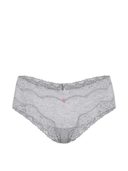 Кружевные трусики Чики Victoria's Secret 724531821 серые 724531821 фото