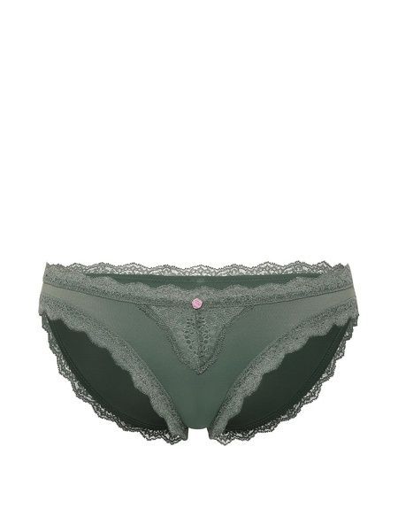 Мереживні трусики Бікіні Victoria's Secret 886627287 зелені 886627287 фото