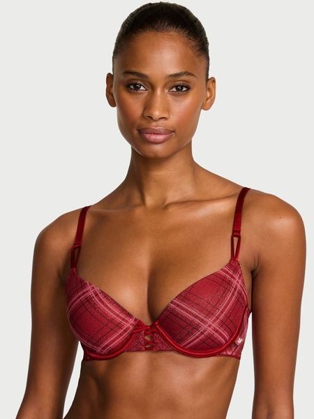 Комплект жіночої білизни Victoria's Secret 390494926 Червоний 390494926 фото