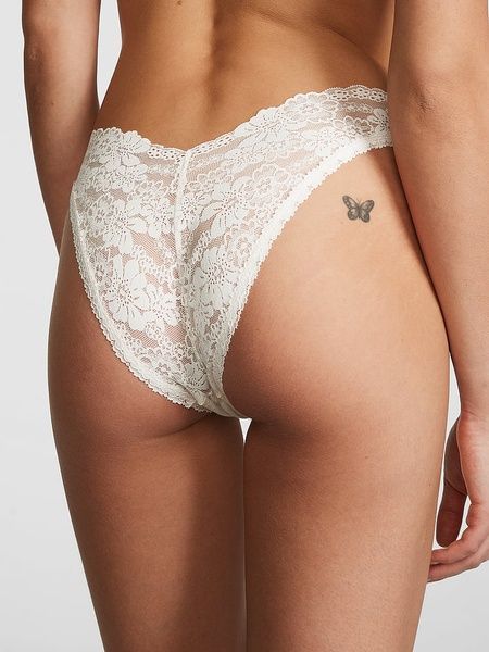 Кружевные трусики бразилиана PINK от Victoria's Secret 774939697 774939697 фото