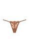 Кружевные трусики Стринги Victoria's Secret 381248515 коричневые 381248515 фото 3