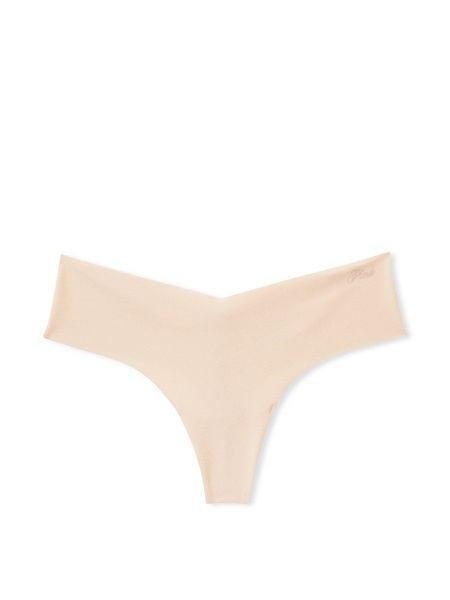 Безшовні трусики Танга PINK від Victoria's Secret 735650113 бежеві 735650113 фото