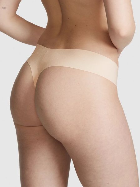 Безшовні трусики Танга PINK від Victoria's Secret 735650113 бежеві 735650113 фото