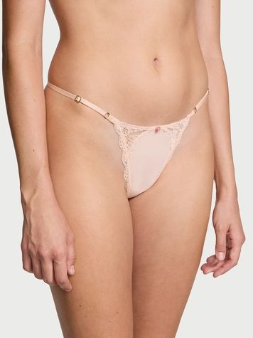 Женские трусики Стринги Victoria's Secret 540325617 розовые 540325617 фото