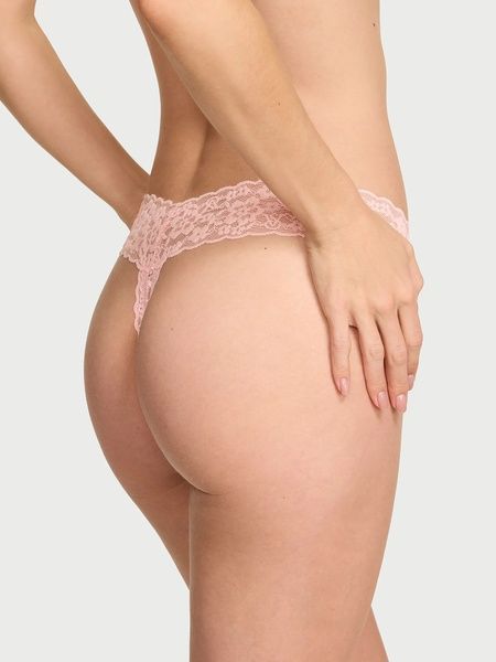 Мереживні Трусики Танга Victoria's Secret 155243801 з низькою посадкою 155243801 фото