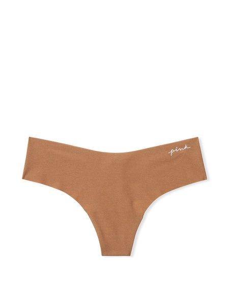 Бесшовные трусики Танга PINK от Victoria's Secret 84746115 коричневые 84746115 фото