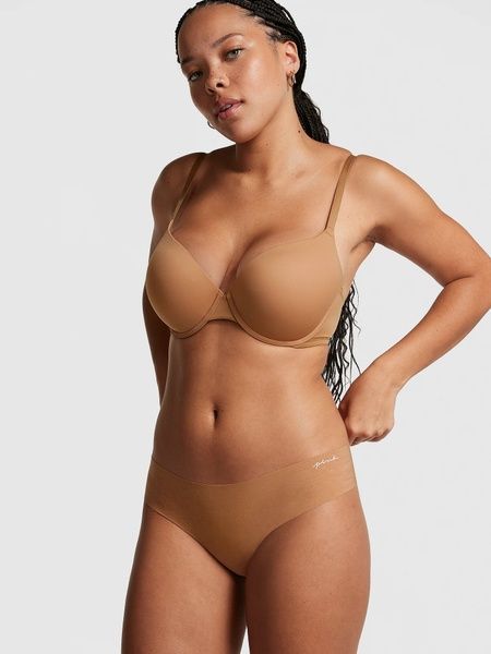 Бесшовные трусики Танга PINK от Victoria's Secret 84746115 коричневые 84746115 фото