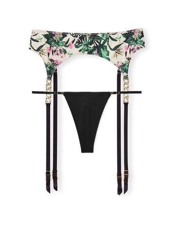 Комплект белья Victoria's Secret 394007208 пояс для чулок и трусы танга 394007208 фото