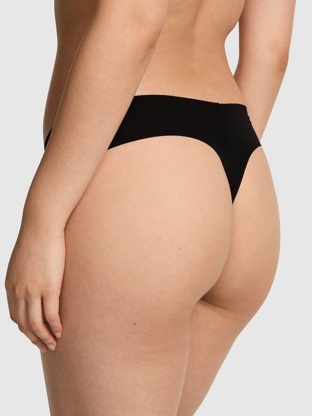 Безшовні трусики Танга PINK від Victoria's Secret 590013173 чорні 590013173 фото