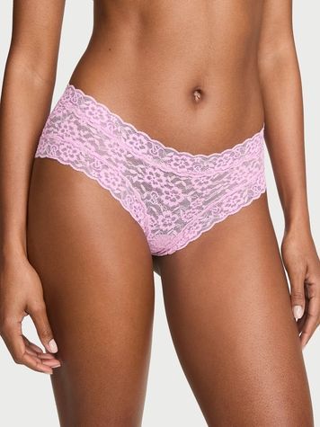 Кружевные трусики Чики Victoria's Secret 379516111 сиреневые 379516111 фото