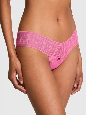 Женские трусики Танга Victoria's Secret 199997837 розовые 199997837 фото