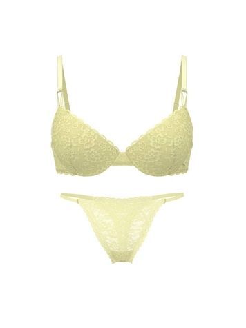 Комплект жіночої білизни Victoria's Secret 424901569 жовтий 424901569 фото