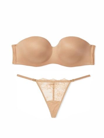Комплект жіночої білизни Victoria's Secret 445630055 бежевий 445630055 фото