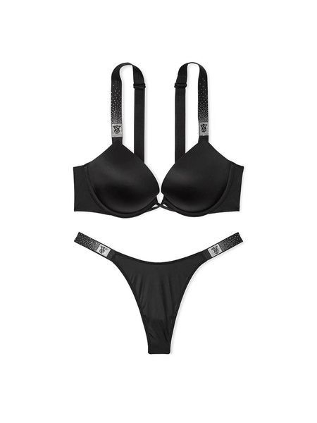 Комплект жіночої білизни Victoria's Secret 203134195 бюст і трусики танга 203134195 фото