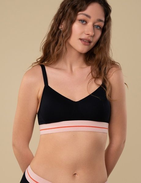 Бюстгальтер без косточек brabrabra SLZ25601034 с формованной чашкой SLZ25601034_чорний фото