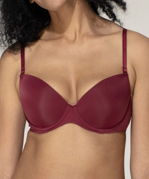 Бюстгальтер brabrabra SLZ19801076 з Push-up на кісточках &mdash; Уцінка (дефект) SLZ19801076(д)_бордо фото