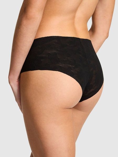 Бесшовные трусики Чики PINK от Victoria's Secret 652873139 черные 652873139 фото