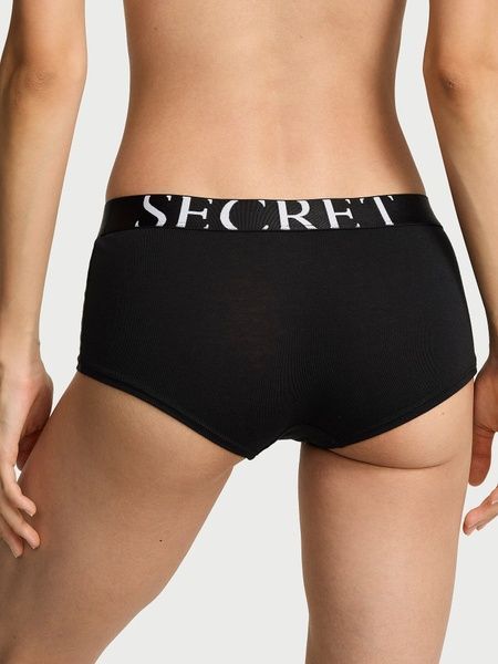 Жіночі трусики Шорти Victoria's Secret 146042390 чорні 146042390 фото