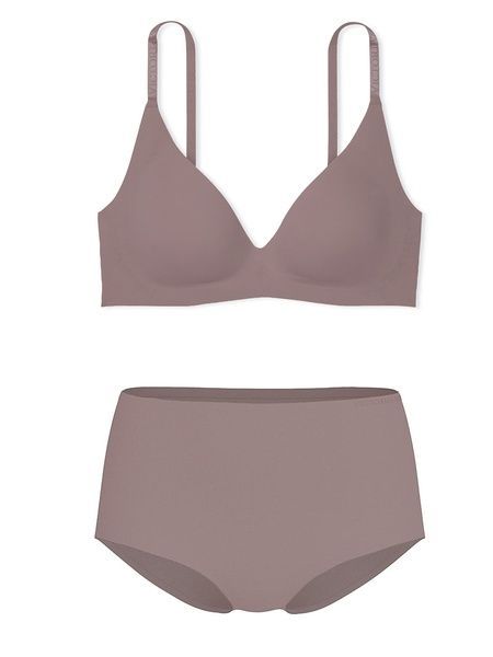 Комплект женского белья Victoria's Secret 129183265 коричневий 129183265 фото