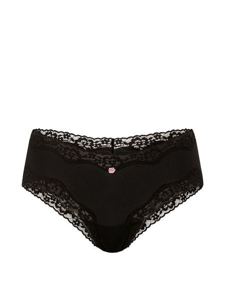 Кружевные трусики Чики Victoria's Secret 535771814 черные 535771814 фото