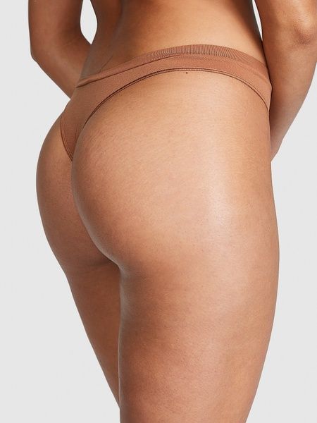 Жіночі трусики Танга PINK від Victoria's Secret 829349587 коричневі 829349587 фото