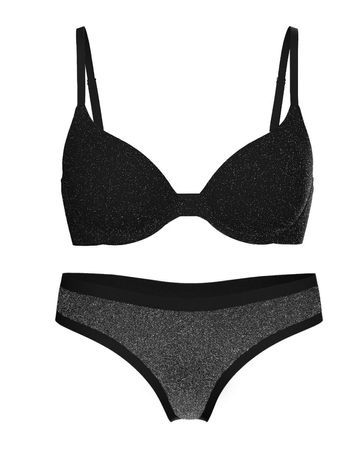 Комплект жіночої білизни PINK від Victoria's Secret 268520431 чорний 268520431 фото