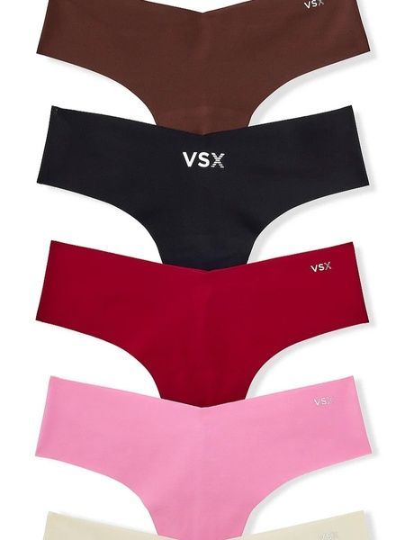 Набор бесшовных трусиков Танга Victoria's Secret 305717052 (5шт) 305717052 фото