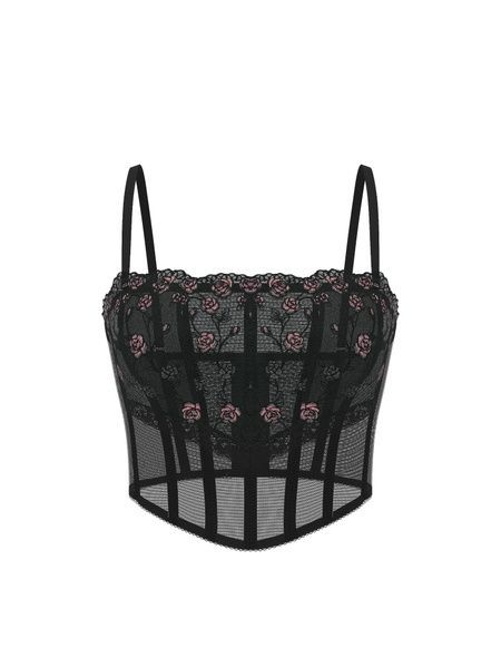 Корсетний топ Victoria's Secret 695762169 Чорний 695762169 фото