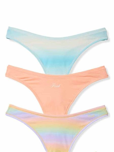 Набор трусиков Танга PINK от Victoria's Secret 358807366 (5шт) 358807366 фото
