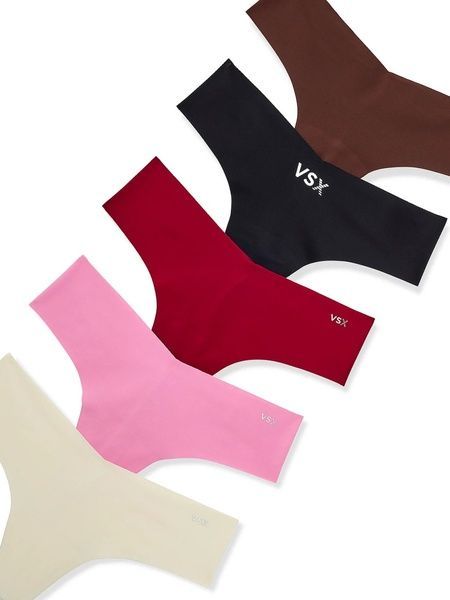 Набор бесшовных трусиков Танга Victoria's Secret 305717052 (5шт) 305717052 фото