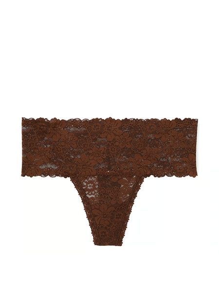 Трусики танга PINK от Victoria's Secret 555702707 с высокой талией 555702707 фото
