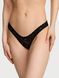 Кружевные трусики Танга Victoria's Secret 577885004 черные 577885004 фото 1