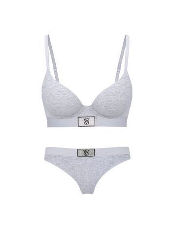 Комплект жіночої білизни Victoria's Secret 374358962 сірий 374358962 фото