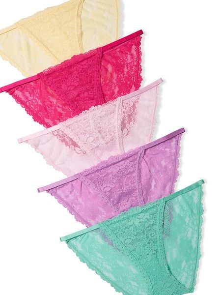 Набір трусиків Бікіні PINK від Victoria's Secret 640394769 (5шт) 640394769 фото