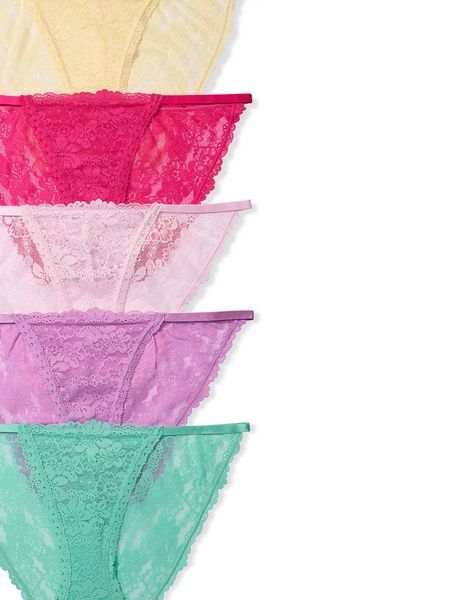 Набір трусиків Бікіні PINK від Victoria's Secret 640394769 (5шт) 640394769 фото