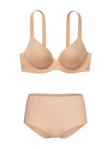 Комплект жіночої білизни Victoria's Secret 142411162 бежевий 142411162 фото
