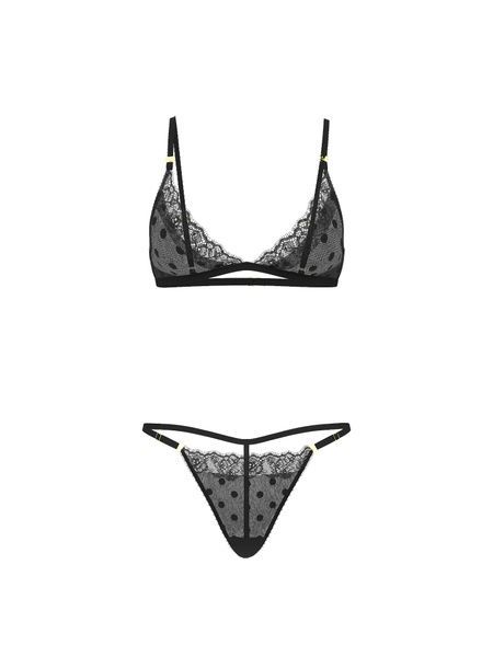 Комплект жіночої білизни Victoria's Secret 652762724 Чорний 652762724 фото