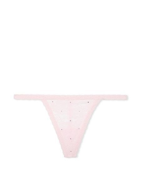 Кружевные трусики Стринги PINK от Victoria's Secret 204846362 розовые 204846362 фото