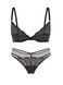 Комплект жіночої білизни Victoria's Secret 142021915 чорний 142021915 фото 1