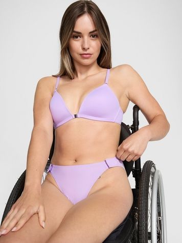 Женские трусики Бикини PINK от Victoria's Secret 136416364 сиреневые 136416364 фото