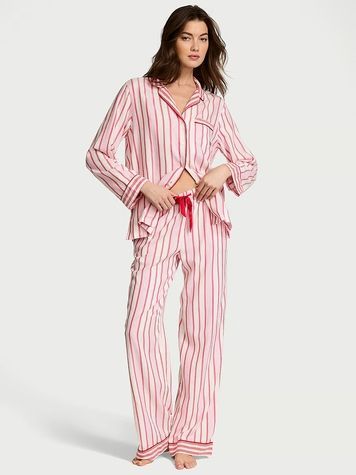 Розовая пижама Victoria's Secret 23232678 рубашка и штаны 23232678 фото