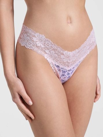 Кружевные трусики танга PINK от Victoria's Secret 272994921 272994921 фото