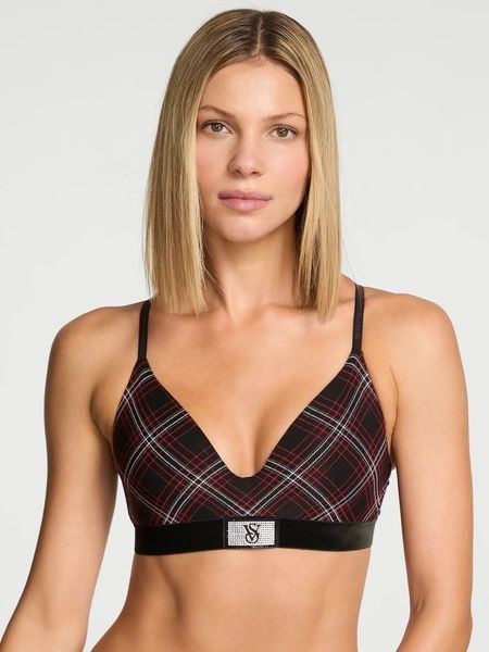Комплект жіночої білизни Victoria's Secret 76206689 чорний 76206689 фото