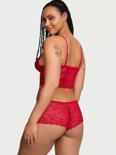 Красная пижама Victoria's Secret 301557945 майка-топ и шорты 301557945 фото