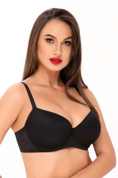 Бюстгальтер балконет на косточках Kalyna MONICA 5183 чёрный 5183_чорний фото