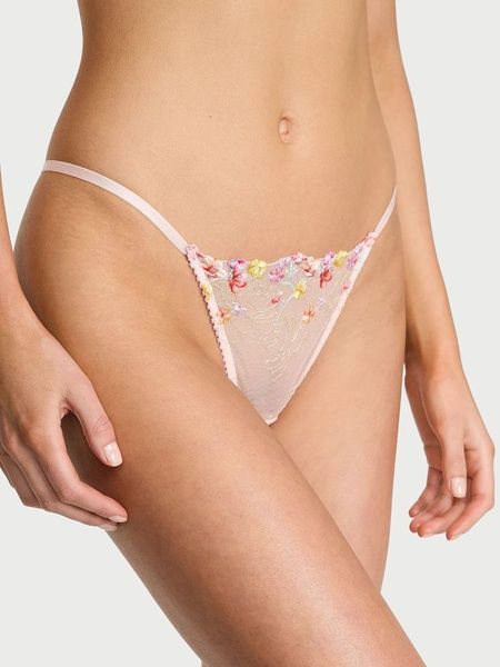 Комплект белья Victoria's Secret 460633459 пояс для чулок и трусы стринги 460633459 фото