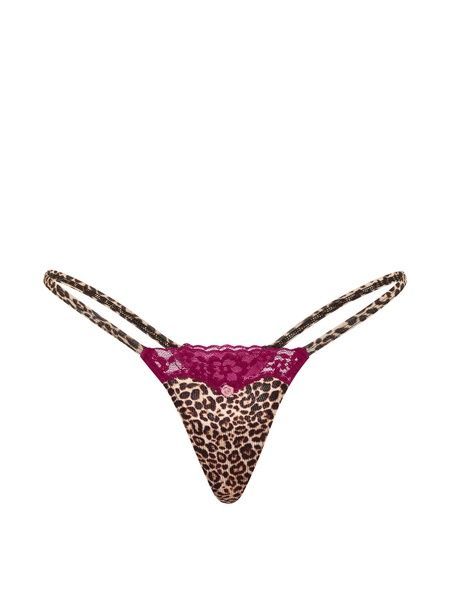Мереживні трусики Стрінги Victoria's Secret 935539458 леопардові 935539458 фото
