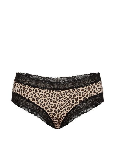 Кружевные трусики Чики PINK от Victoria's Secret 995353018 леопардовые 995353018 фото